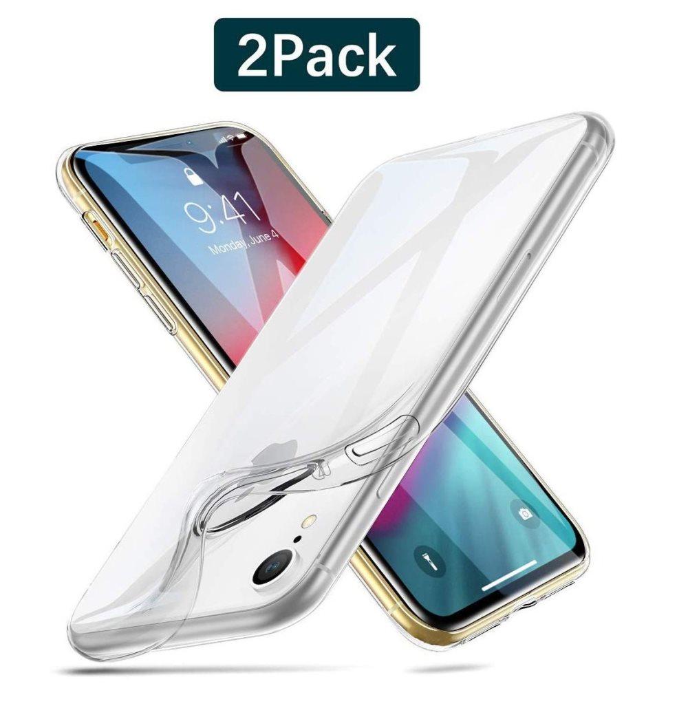 C4U® 2-pak iPhone XR TPU-beskyttelse - Slim taske