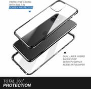 Premium iPhone 11 Pro, stødabsorberende magnetskaller med glas C4U®
