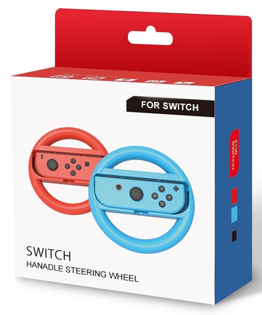 Joy-Con Wheel 2st Blå&Rosa till Nintendo Switch
