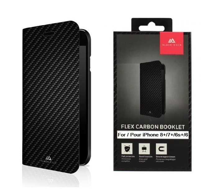 Black Rock iPhone 6 Plus / 6s Plus Flex Carbon Mobilplånbok