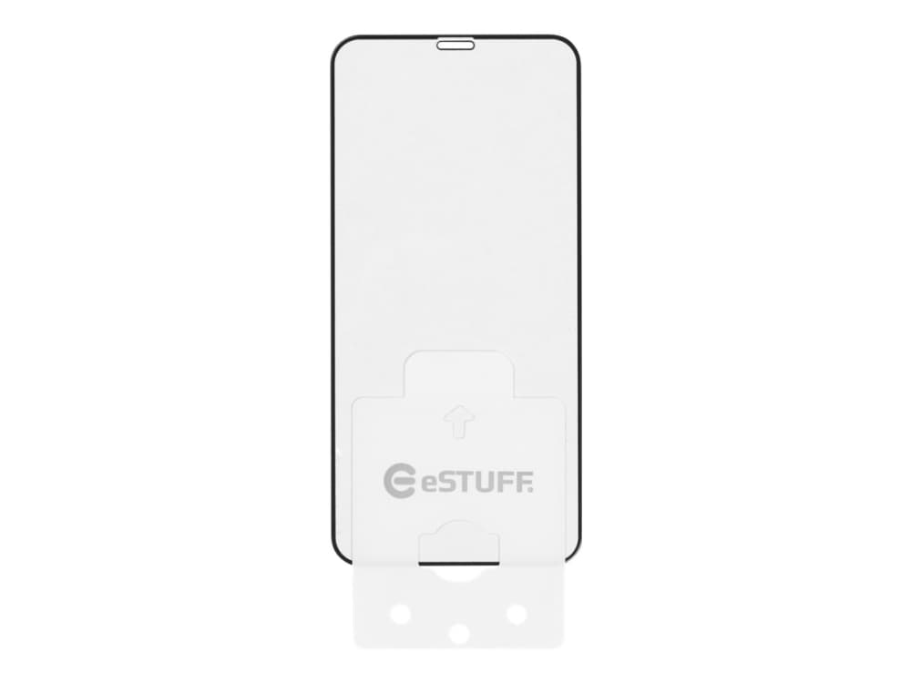 eSTUFF Titan Shield Fullcover - Skjermbeskyttelse for mobiltelefon - svart, gjennomsiktig (en pakke 10) - for Apple iPhone X, XS