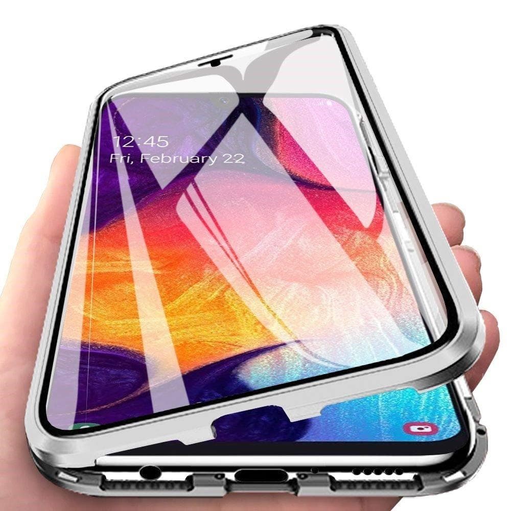 Samsung Galaxy A70 skal med skärmskydd Silver