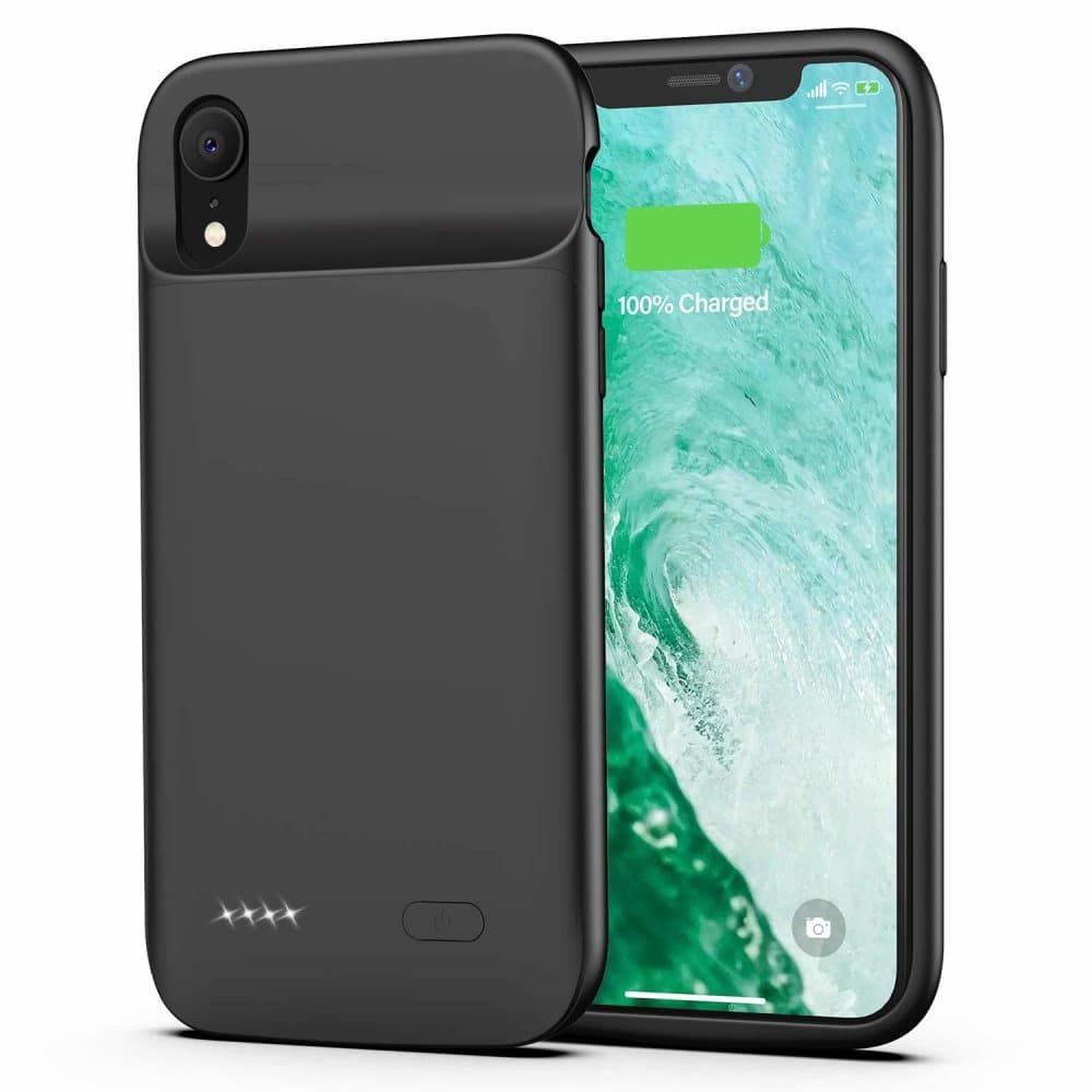 iPhone XR batteriskal 5000 mAh Svart