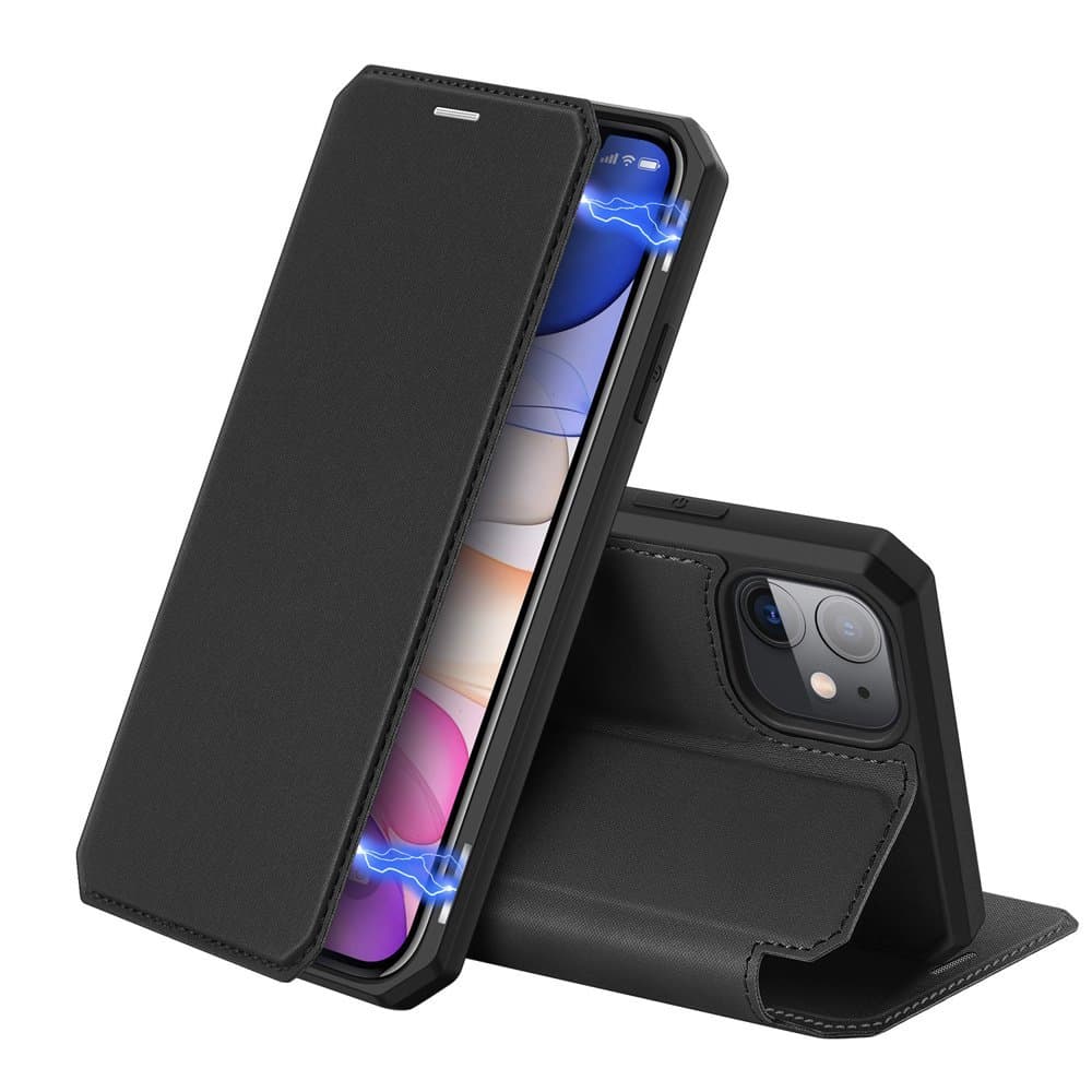 iPhone 11 Pro MAX - Dux Skin X Bookcase Fodralplånbok - Svart