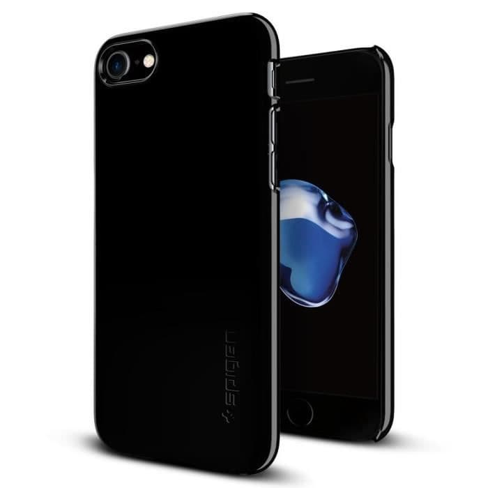 SPIGEN ohutkotelo iPhone 7 Jet Black -sovellukselle