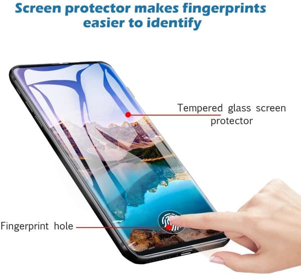 4 st heltäckande skärmskydd för Samsung S10