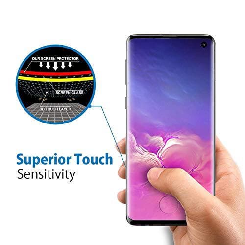 4 st hög kvalitet  heltäckande plexiglas för Samsung s10 plus