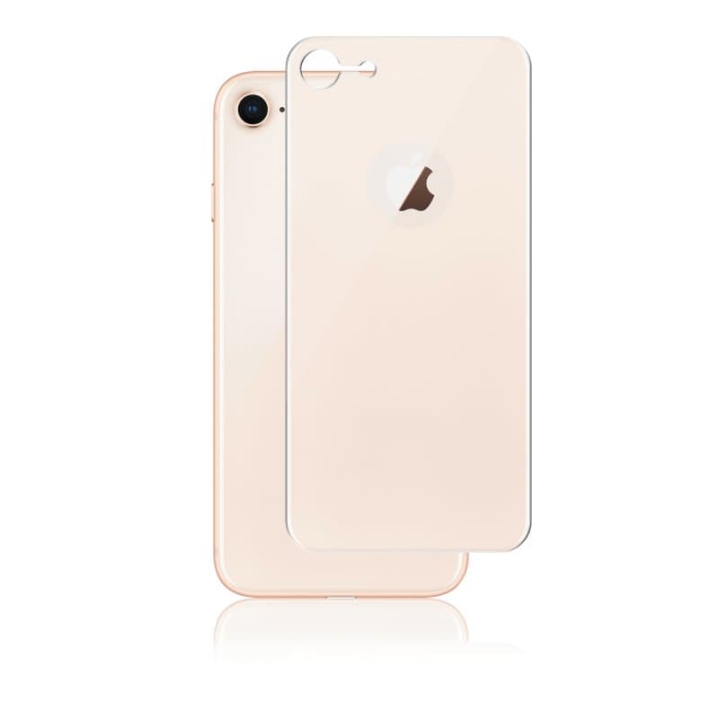 Panzer iPhone 8, Curved Silicate Glass Back, Gold