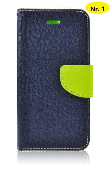 Fancy Book för Samsung Note 10 blå