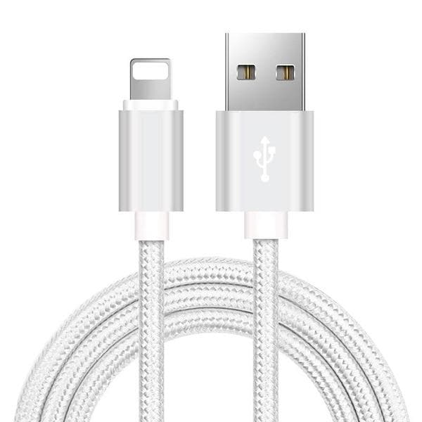 2 st färgade 3 m iphone kabel svart