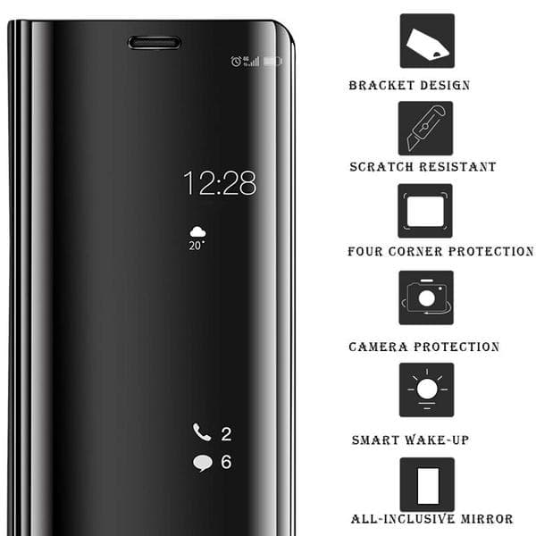 Flipcase för Huawei Psmart (2019) svart