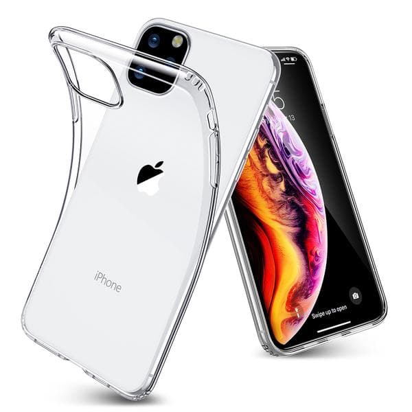 silkonfodral med härdat glass för iphone 11