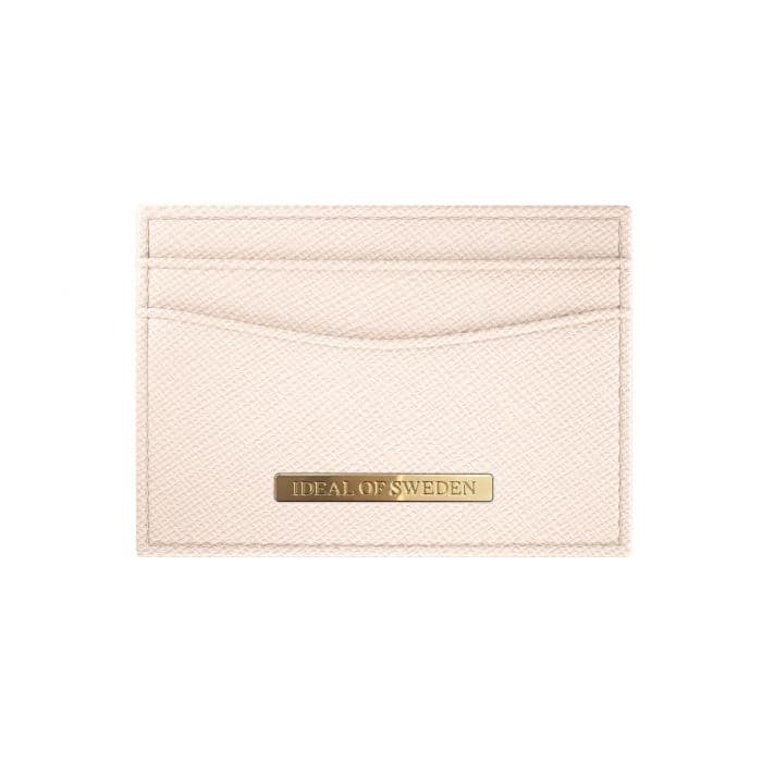 Card Holder Saffiano Beige