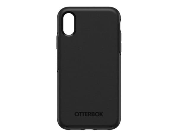 OtterBox Symmetry Series - Baksidedeksel for mobiltelefon - polykarbonat, syntetisk gummi - svart - for Apple iPhone XR