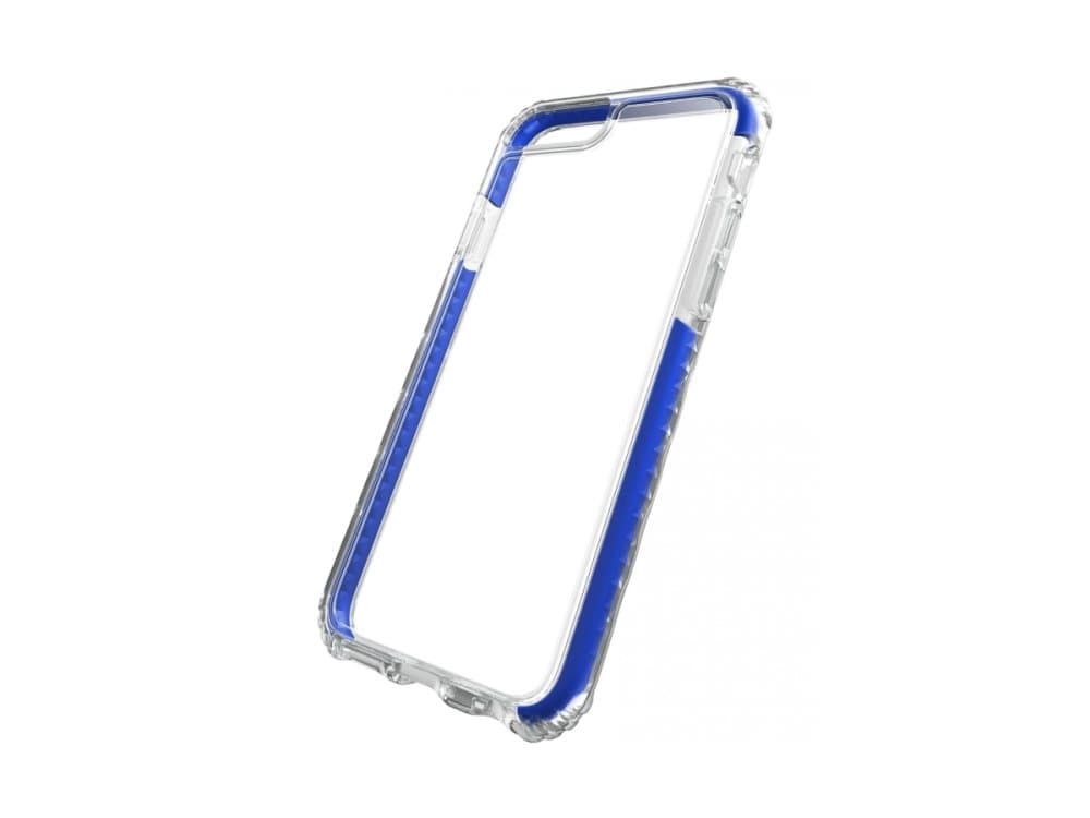 Cellularline Tetra Force, Etui, Apple, iPhone 8 Plus/7 Plus, 14 cm (5.5"), Blå, Gjennomsiktig