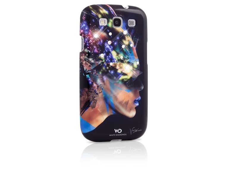 White Diamonds Crystal Case Nafrotiti - Eske for mobiltelefon - svart - for Samsung Galaxy S III