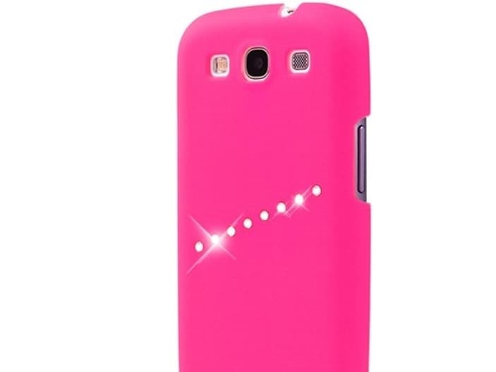 White Diamonds Sash - Eske for mobiltelefon - PET - rosa - for Samsung Galaxy S III