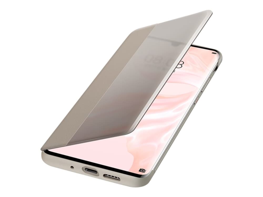 Huawei Smart View - Vikbart fodral för mobiltelefon - konstläder - kaki - för Huawei P30 Pro