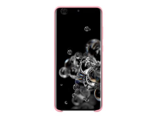 Bild av Samsung Silicone Cover EF-PG988 - Baksidesskydd för mobiltelefon - silikon - rosa - för Galaxy S20 Ultra, S20 Ultra 5G