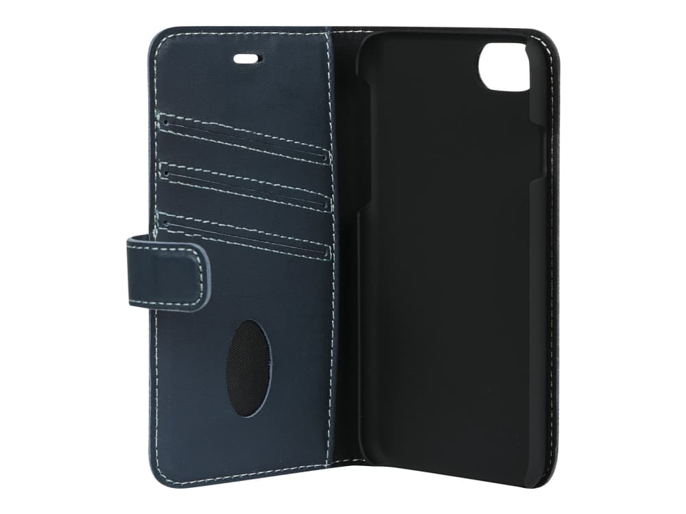 Essentials Wallet - Lommebok for mobiltelefon - lær - blå - for Apple iPhone 6s, 7, 8