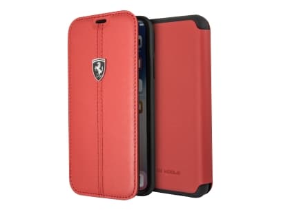 FERRARI HERITAGE - BOOKTYPECASE W VERTICAL CONTR. STRIPE RED IP6.1