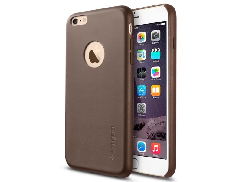 Spigen SGP11401, Omslag, Apple, iPhone 6 Plus, 14 cm (5.5"), Brun