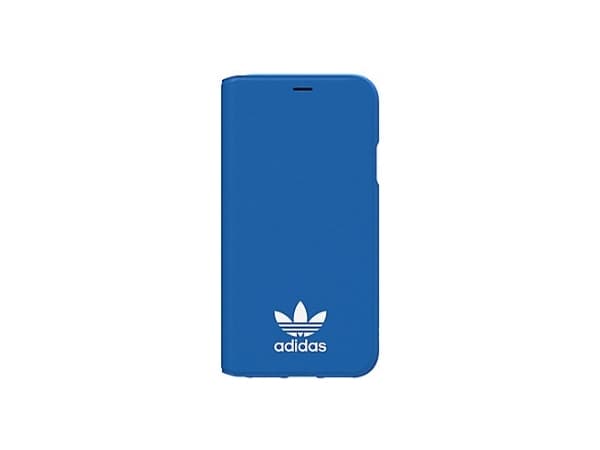 adidas Originals booklet case - Lommebok for mobiltelefon - termoplast-polyuretan (TPU) - hvit, blå fugl - for Apple iPhone X