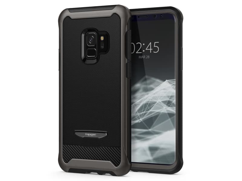 Spigen 592CS22891, Hårt fodral, Samsung, Samsung Galaxy S9, Metallisk
