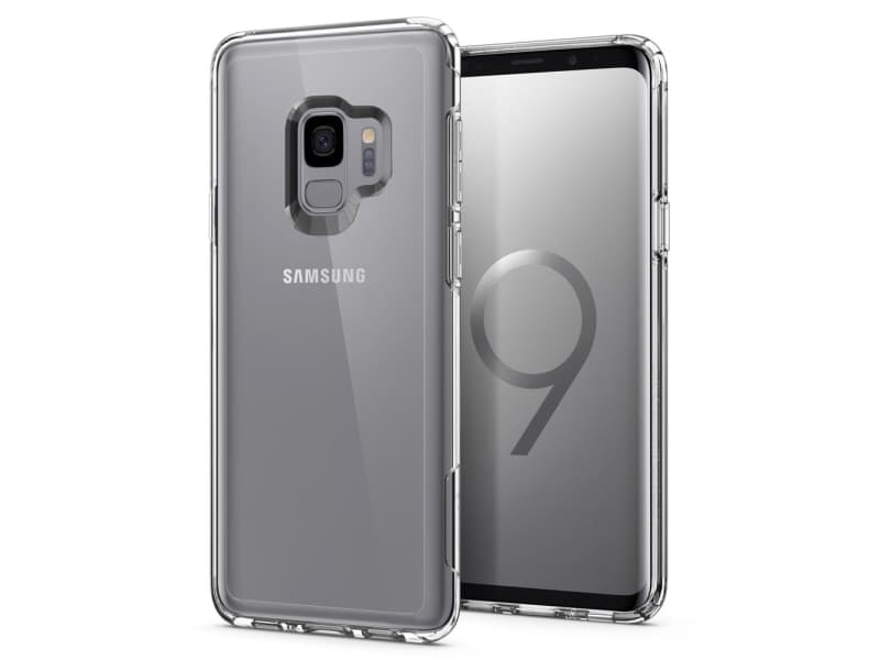 Spigen Slim Armor Crystal, Suojus, Samsung, Galaxy S9, Läpinäkyvä