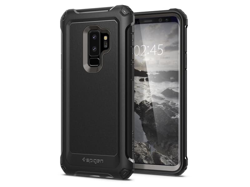 Spigen 593CS22982, Hårt fodral, Samsung, Samsung Galaxy S9 Plus, Svart, Metallisk