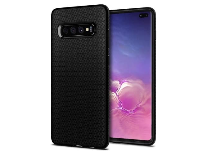 Spigen Liquid Air, Omslag, Samsung, Galaxy S10 Plus, Svart