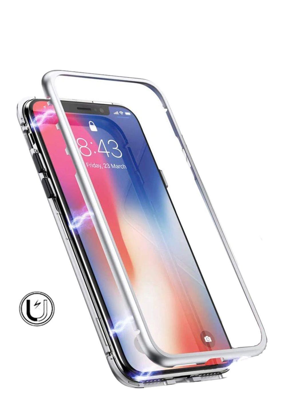 Karkaistu lasi - iPhone XS Max - hopea