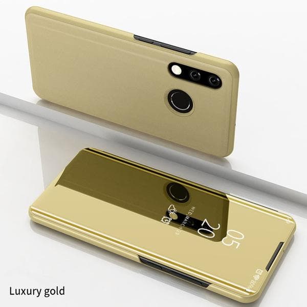 Flipcase för Huawei mate 20 pro svart Guld