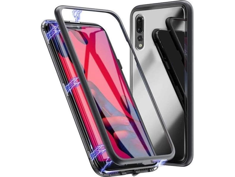 Dr. Fit Magnetic glass case Dr.Fit double-sided for Huawei P20 Pro Black universal