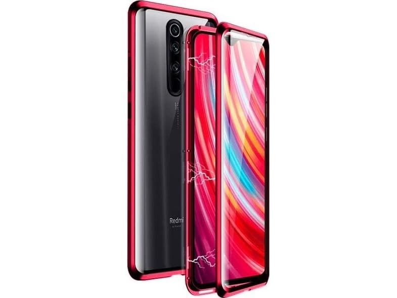 Dr. Fit Magnetic glass case Dr. Double fit Redmi Note 8 Pro Red universal