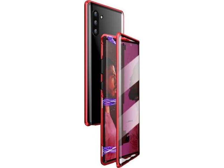 Dr. Fit Magnetic glass case Dr. Double fit for Galaxy Note 10 Red universal