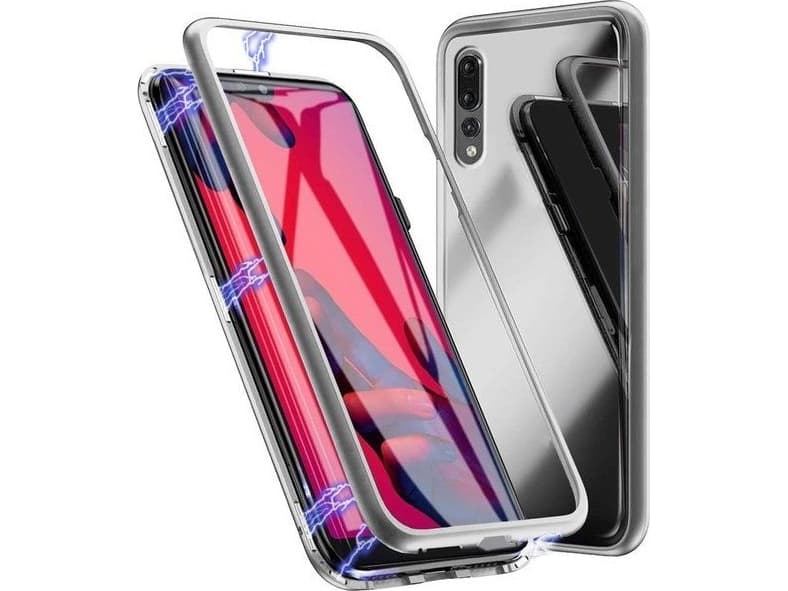 Dr. Fit Magnetic glass case Dr. Double fit for Huawei P20 Pro Silver universal