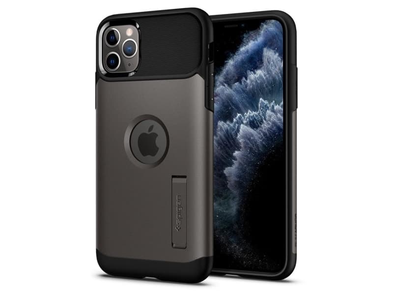 Spigen Slim Armor, Cover, Apple, iPhone 11 Pro, Grey