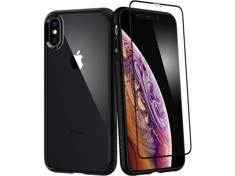 Spigen Spigen Ultra Hybrid 360 ° Case Glass Apple iPhone Xs Max Black