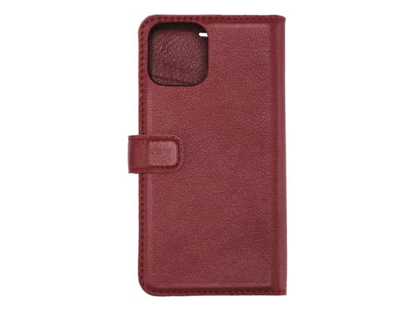 Essentials Wallet Detachable - Vikbart fodral för mobiltelefon - genuint läder - röd - för Apple iPhone 11 Pro