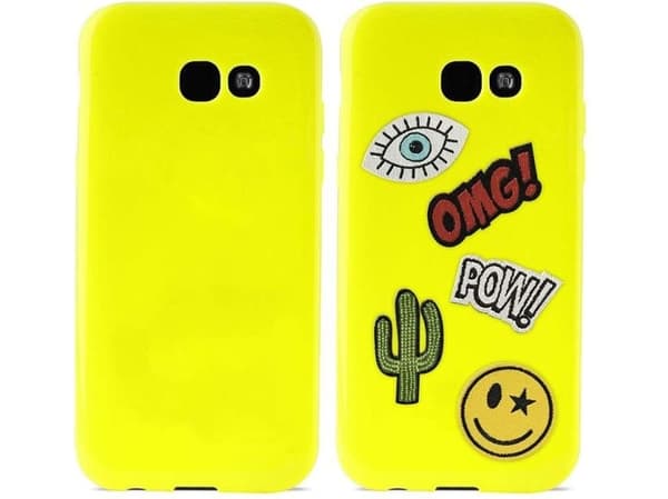 Puro Case Patch Mania Galaxy A3 (2017) + 5 Stickers yellow