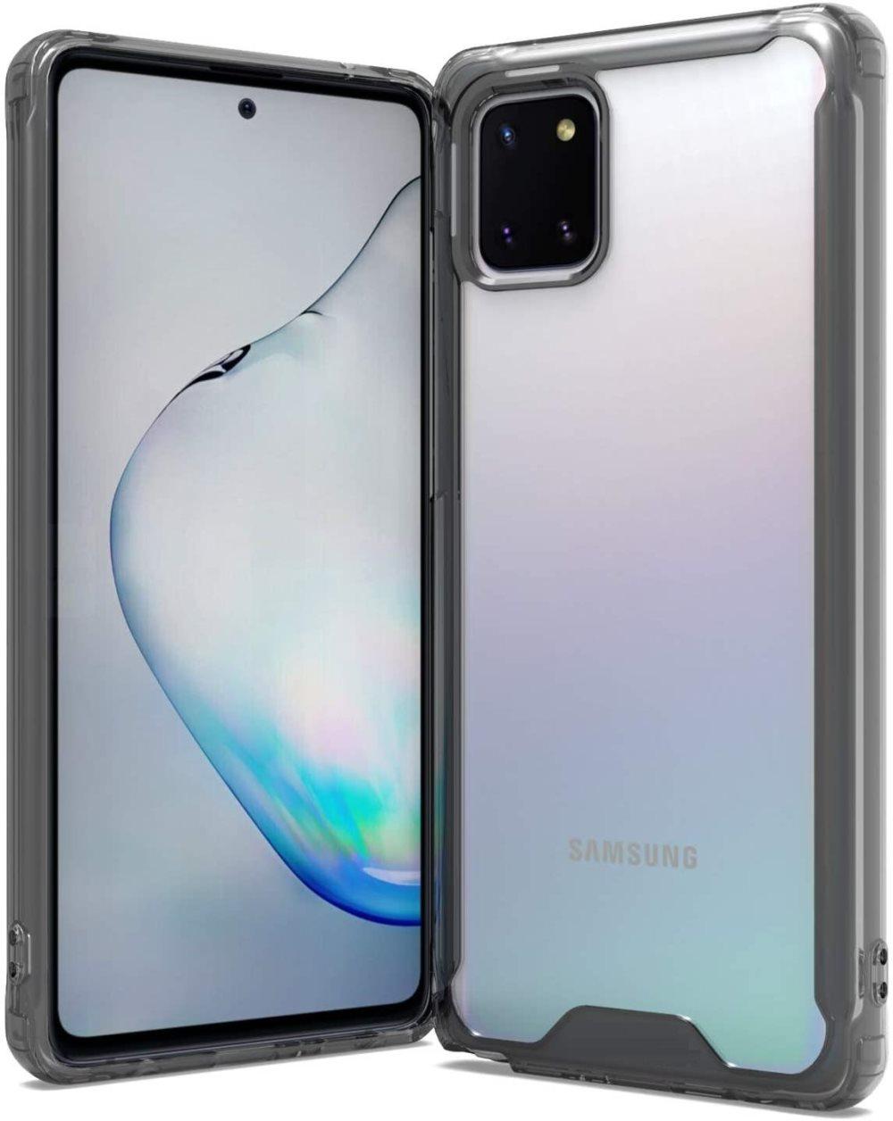 Samsung Galaxy A81/M60S/Note10 Lite skal Akryl/TPU Transparent/svart