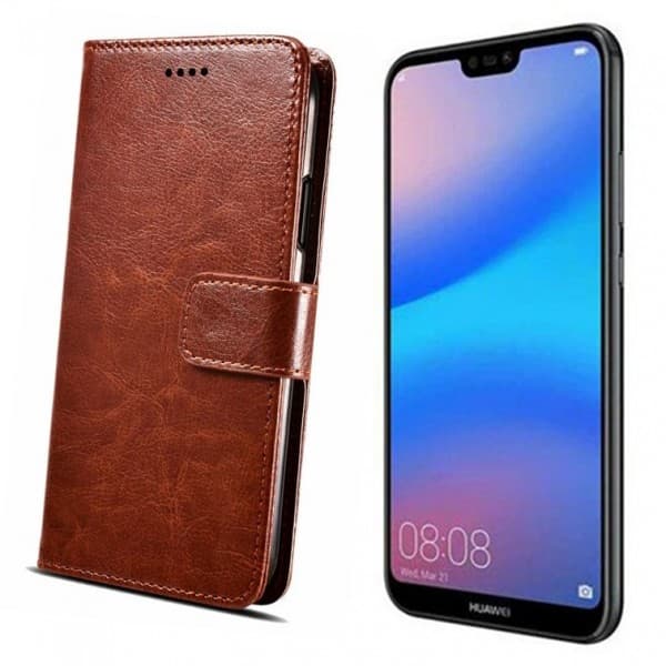Huawei P20 Lite flip cover -suojakuori