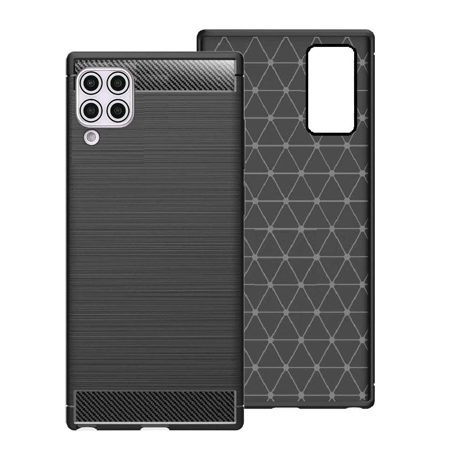 Huawei P40 Lite - Flexibel Carbon Mjuk TPU Skal - Svart