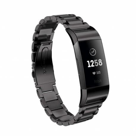 Metal armbånd Fitbit Charge 4 Sort