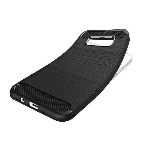 Samsung Galaxy S10 Plus - Flexibel Carbon Mjuk TPU Skal - Svart