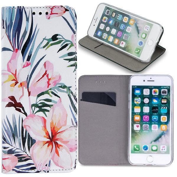 Huawei P40 Lite E - Smart Trendy Mobilplånbok - Blossom
