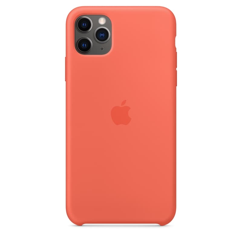 Apple Silicone Case for iPhone 11 Pro Max, Clementine
