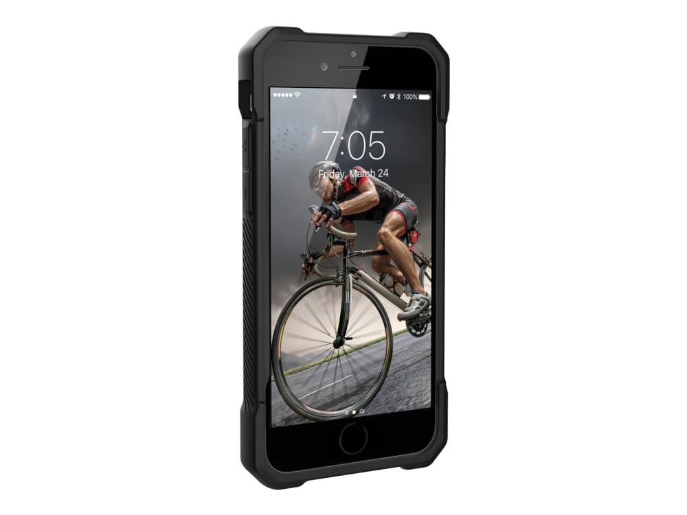 UAG Rugged for Case for Apple iPhone SE (2020) - Monarch Crimson - Baksidedeksel for mobiltelefon - polykarbonat, gummi, legeringsmetall - karmosinrø