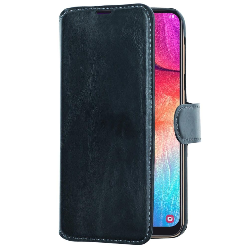 Slim Wallet Case Galaxy A50 Svart